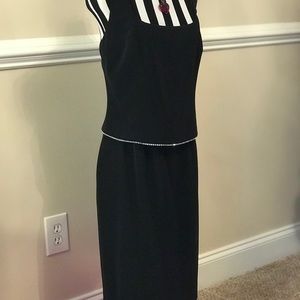 Black Jones New York formal dress with crystals